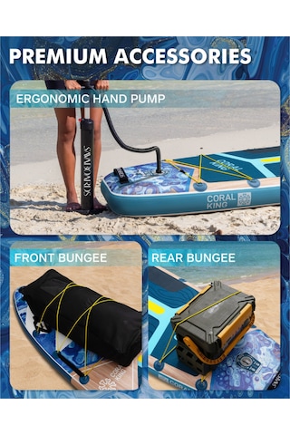 Coral King Premium Şişme Paddle Board Sup Seti 351x89x15 Cm