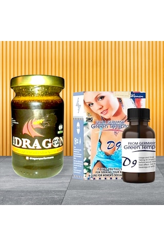 Dragon 110gr Birtkisel Macun + Greentemtatıond9 30ml Womendrop Set Forwomen Dragon 110gr Birtkisel Macun + Greentemtatıond9 30ml Womendrop Set Forwomen