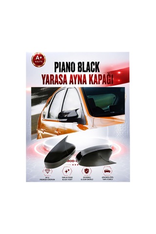 2011-2018 Ford Focus 3 Batman Yarasa Ayna Kapagı Piano Black