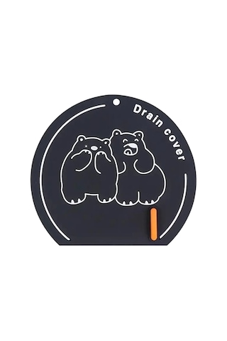 Siyah Renk 10 Adet Kötü Koku Önleyici Silikon Mat Banyo Mutfak Lavabo Balkon Gider Tıpa Tıkacı Kapak