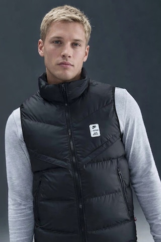 Nike Air Max Storm Fit Men's Windrunner Gi Black Waistcoat Spor Yelek Siyah
