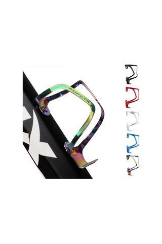 Teltree Alüminyum Ultra Hafif Bisiklet Su Flas Holderı - Dağ Yolu Çekirdekli Bisikletler İçin Güvenli Sabitleme - Kırmızı Kırmızı