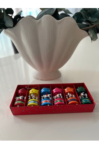 Ahşap Atlı Karınca Atı Süsler Mini Ahşap Noel Yıl Başı