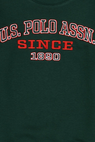 U.S. Polo Assn. Erkek Çocuk Koyu Yeşil Bisiklet Yaka Sweatshirt 50313843-VR079