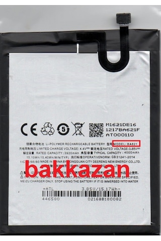 Meizu M5 Note Ba621 3920Mah Batarya Pil