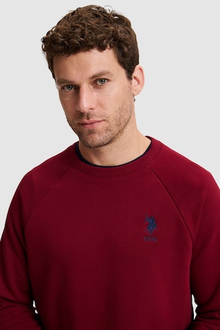 U.S. Polo Assn. Erkek Bordo Basic Sweatshirt 50329441 Vr014