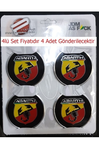 Jant Göbeği Arma Abarth 60Mm 4'Lü Set Alüminyum Jant Göbeği Arma Abarth 60Mm 4'Lü Set Alüminyum