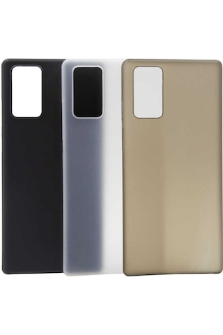 Samsung Uyumlu Galaxy Note 20 Kılıf Zore 1.Kalite Pp Silikon-Siyah