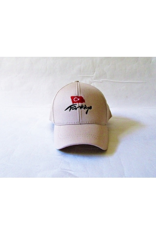 5.10.15 Kids Salarticaret Çocuk Bej Renk Türkiye Nakışlı Şapka