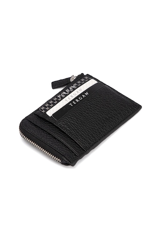 Tergan Siyah Deri Unisex Kredi Kartlık 00265A41