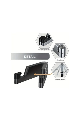 Tongxida Mini Alüminyum Katlanır Masa Tutucu, T1 Evrensel, Taşınabilir, Black, Boyutlu -