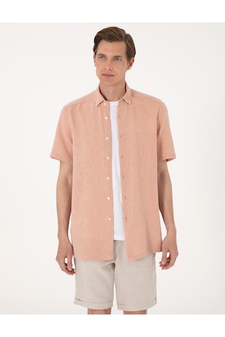 Pierre Cardin Erkek Mercan Gömlek Kısa Kollu 50307070-vr186 Mercan