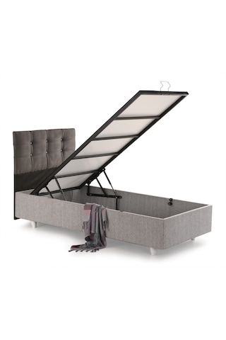 Azrayatakmobilya Tek Kişilik Yatak+Baza+Başlik (Ortopedik)