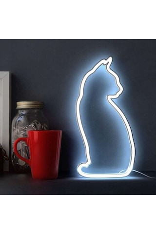 Just Mustard Cat Led Işık Çok Renkli