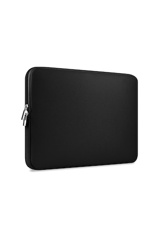 Skycity 14" Notebook Koruyucu Çantası - Ultra İnce Tasarım, Köpük Dolgulu, Hızlı Zipli, Siyah Siyah