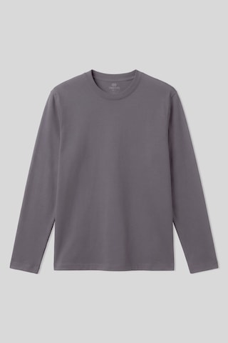 Koyu Gri Standart Fit Basic O Yaka Uzun Kollu İnce Erkek T-shirt - 87997 Koyu Gri