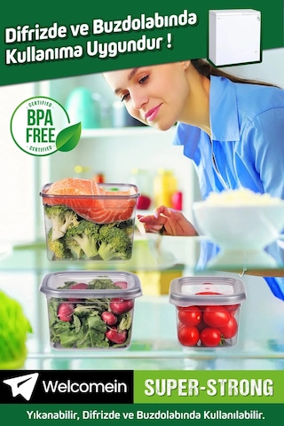 6 Adet 12 Parça Dikdörtgen 2 Litre Erzak Bakliyat Saklama Kabı Çeyiz Seti 20 Etiket Hediyeli Plastik Diğer