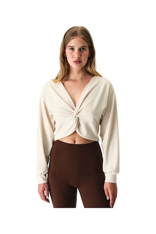 Penti Taş Rengi Cotton Modal Blend Twisted Sweatshirt