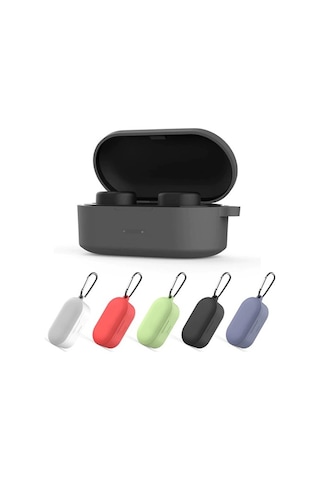 Qcy T1S-T2C Bluetooth Kulaklık Için Silikon Koruma Kılıf+ Anahta