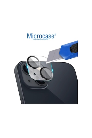 Apple Uyumlu iPhone 14 / 14 Plus 3D Kamera Camı Lens Koruyucu Night DELUX