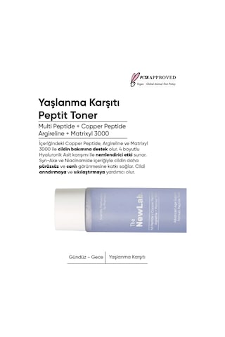 The NewLab Peptit Toner 150 Ml (Multipeptide, Copperpeptide, Argireline, Matrixyl 3000)