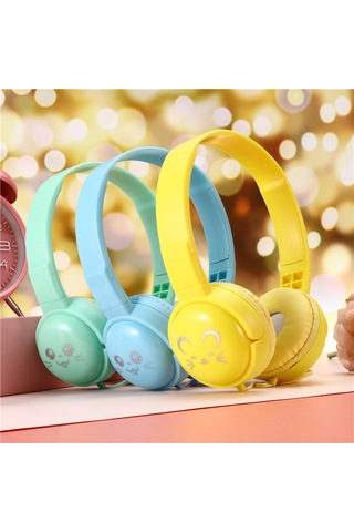 Fosenze J18 Model Mavi Kablolu Kulaklık - Baş Üstü 40mm Hoparlörlü, 3.5mm Plug, Mikrofonlu Ve Tepki Kontrollü Derin Tabanlı Ses