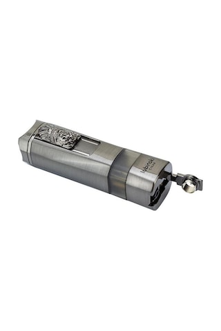 Lubinski Lion Sehpalı Delicili Tek Torch Puro Çakmağı Silver Lb-148