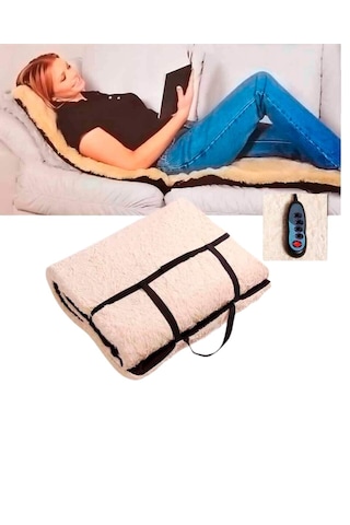 Full Body Masaj Minderi Isı Ve Titreşim Destekli Gri