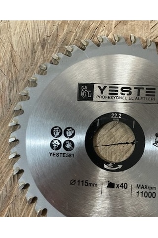 YESTE 115MM ELMAS TESTERE AHŞAP SUNTA MDF KESİCİ AVUÇ TAŞLAMALAR İÇİN