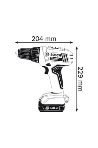 Bosch Professional GSB 180-LI 1.5 Ah Çift Akülü Darbeli Delme/Vidalama - Çantalı - 06019F8300