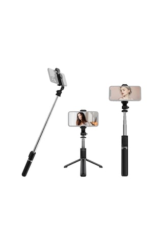 Springsun Kablosuz Bluetooth Selfie Çubuğu - 103cm Uzunluk, Tripod Desteği Ve Uzaktan Kumanda İle Vlog Ve Canlı Yayın İçin