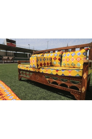 Klasik Sedir Taht Model 43 - Renk: Renkli Klasik Sedir Taht Model 43 - Renk: Renkli