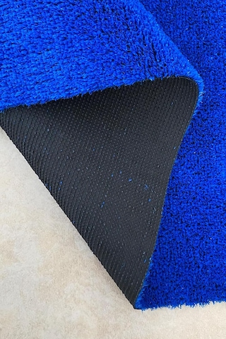 Grass Dekoratif Suni Çim Halı Balkon Bahçe Teras İç Dış Mekan Mavi Yapay Çim Halı 7 Mm Mavi 80 X 400 Diğer
