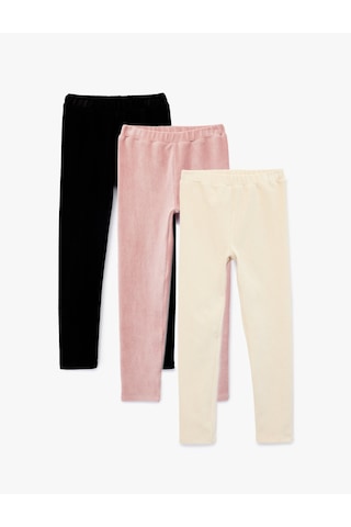 Koton Beli Lastikli 3^lü Basic Tayt Seti Siyah 6wkg40125ak Siyah