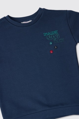 Panço Erkek Bebek Lacivert Sweatshirt