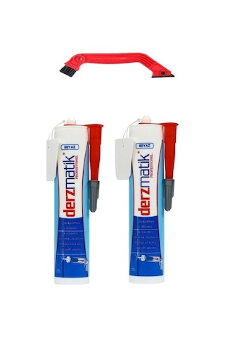 Derzmatik Profesyonel Beyaz 2 Adet 450 G ve 1 Adet Derz Kazıyız N11.317 Derzmatik Profesyonel Beyaz 2 Adet 450 G ve 1 Adet Derz Kazıyız N11.317