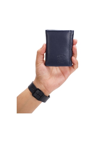 Newish Polo Erkek Deri Kağıt Para Hazneli Kartlık Ve Cüzdan New426 Lacivert