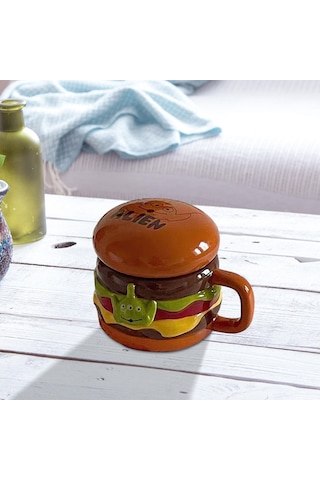 Suntek Hamburger Kahve Kupa 10oz Kapaklı Espresso Kupası Suyu