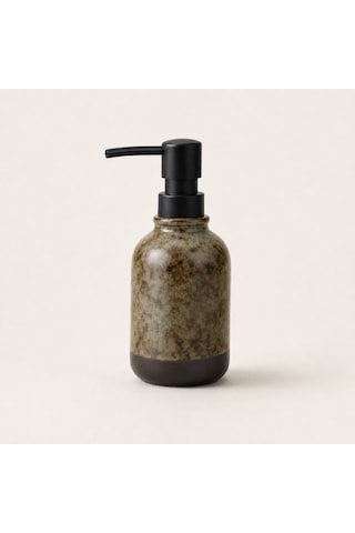 The Voguemaxima Silex Mat Dokulu Seramik Sıvı Sabunluk Gri 250 Ml 7x16 Cm
