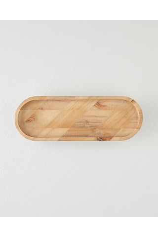 English Home Lema Dekoratif Tepsi 42,8x14,8x5,5 Cm Kahverengi