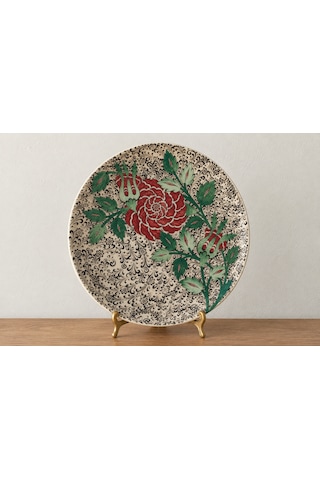 Kırmızı Siyah Tabak 30cm