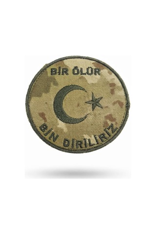 Özel Üretim Nakış Bir Ölür Bin Diriliriz Kültür Birlik Türk Çok Renkli