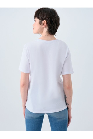 Kadın T-shirt Lf2039133 Whıte Beyaz