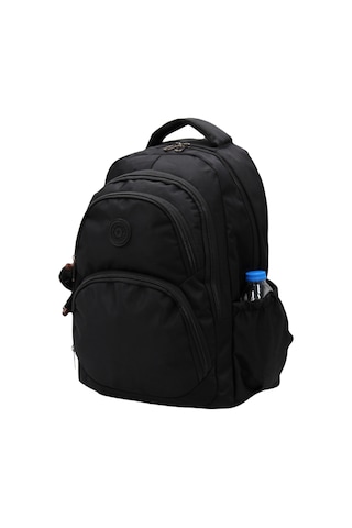 Özel Su İtici Kumaş Siyah Unisex Okul Çantası 34600