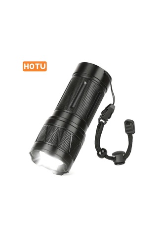 Xuweiwei Hotu Super Led Feneri Yüksek Lümen 5 Mod Usb Şarjlı Black Dayanıklı Alüminyum Taktik Fener Altın