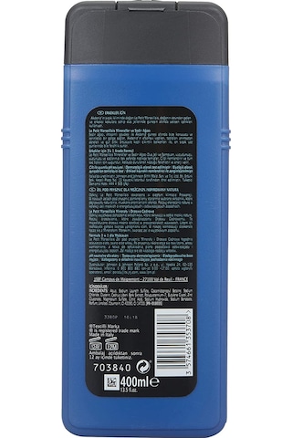 Le Petit Marseillais Nature Men Serisi Mineraller ve Sedir Ağacı Duş Jeli ve Şampuan 400 ML