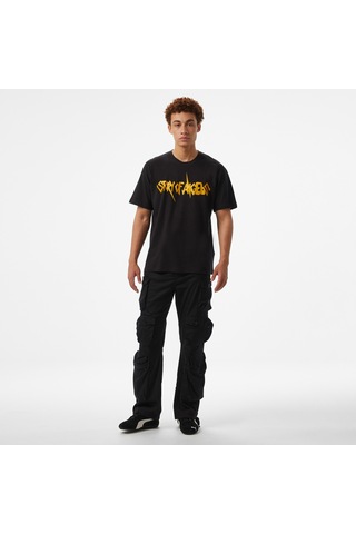 Story Of Angels Storyf Of Angels Rock N Roll Gold Linen Erkek Siyah T-shirt Soa1302 2800282