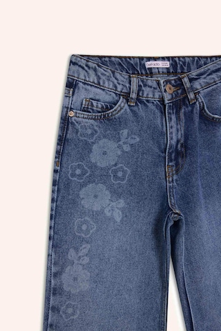 Defacto Kız Çocuk Straight Wide Jean Pantolon G7740a826spnm34 Mavi-nm34