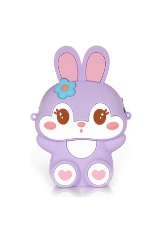 Ogi Mogi Toys Silikon Mor Tavşan Omuz Çantası