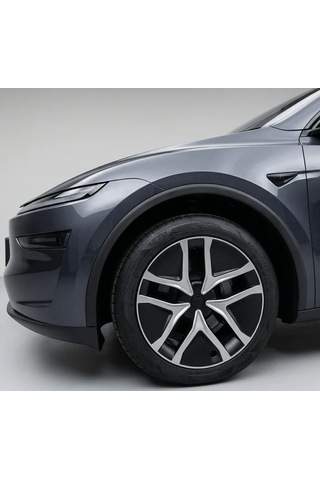 Tesla Model Y Juniper Premium İçin Uyumlu Jant Kapağı 4 Parça Mat Detay